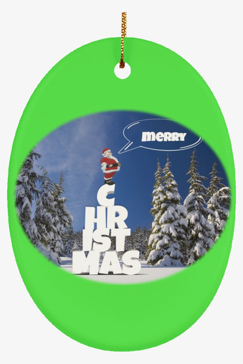 Santa Claus New Merry Christmas Tree Hanging Ornament - Corse En Hiver, transparent png download