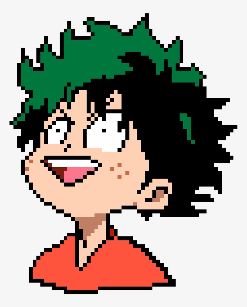 Izuku Midoriya Pixel Art (my Hero Academia) By Nezz94 - Izuku Midoriya Pixel Art, transparent png download
