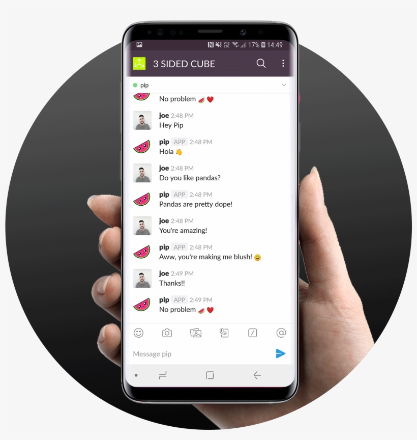 The Watermelon Chatbot For Slack - Iphone, transparent png download