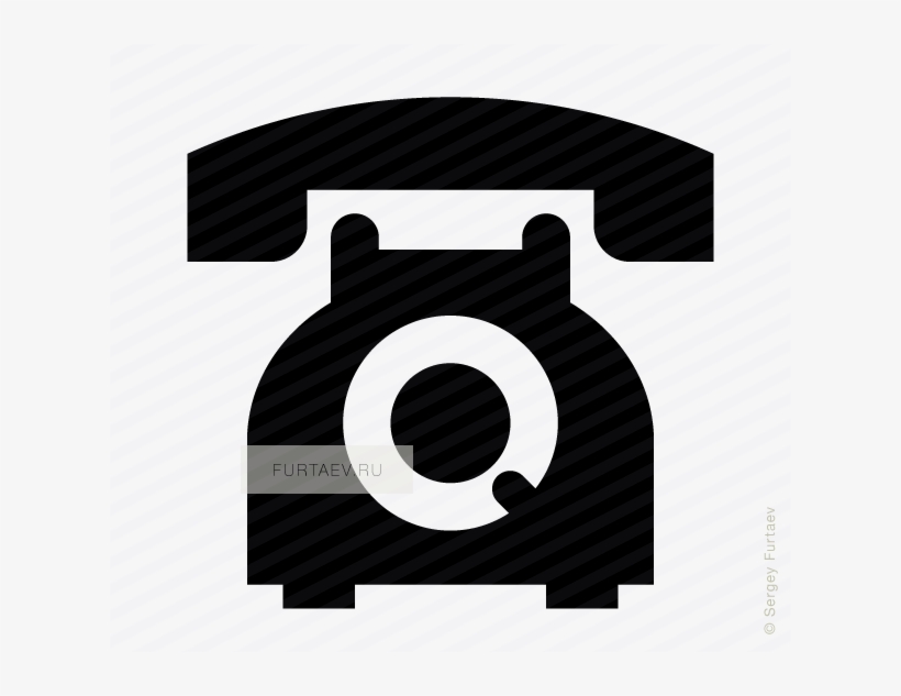 Vector Icon Of Classic Rotary Telephone - Telephone, transparent png download