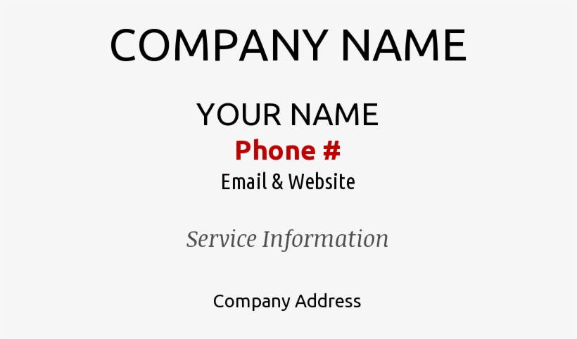 Get Your Business Card To Stick Around Longer With - Rain Rain Go Away Text, transparent png download