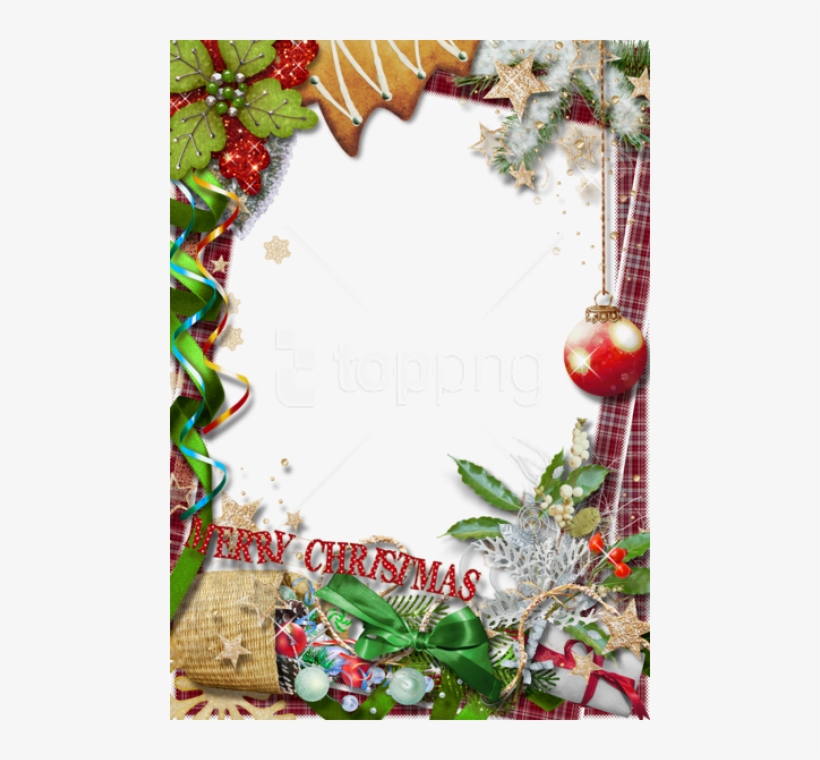Free Png Best Stock Photos Merry Christmasframe With - Merry Christmas Frame Png, transparent png download