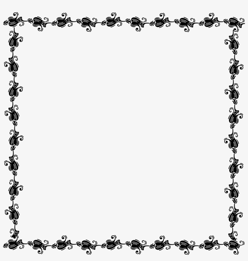Paper Printing Clip Art Hawaii Transprent Png - Black And White Frame, transparent png download