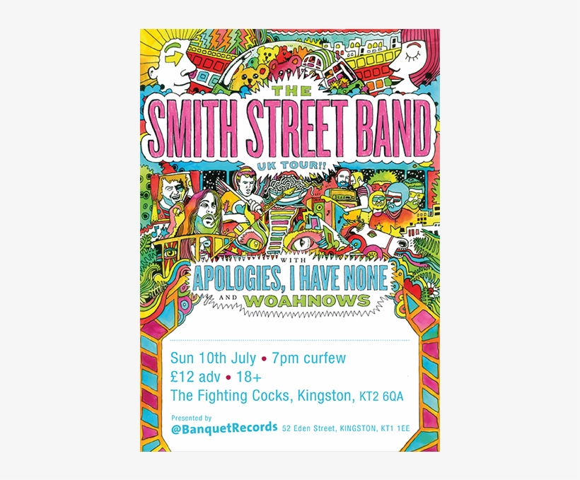 The Smith Street Band / Apologies, I Have None / Woahnows - Poster, transparent png download