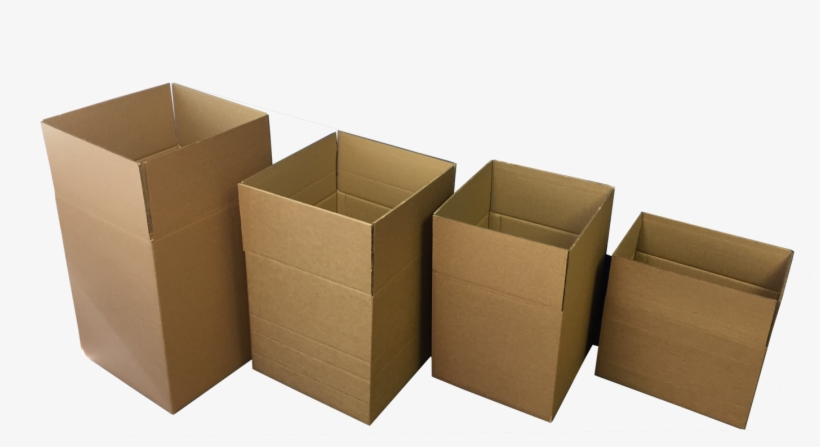 Row Of Cardboard Boxes - Wood, transparent png download