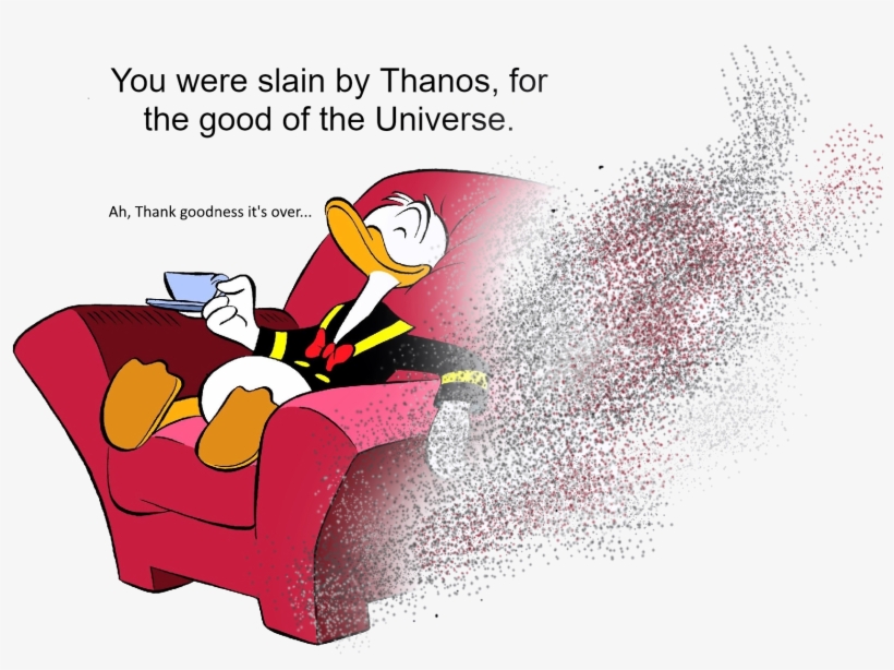 Post - Donald Duck In A Chair, transparent png download