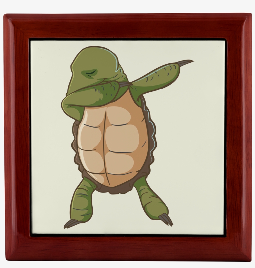 Dabbing Turtle Jewelry Box Gifts For Tortoise Lovers - T-shirt, transparent png download