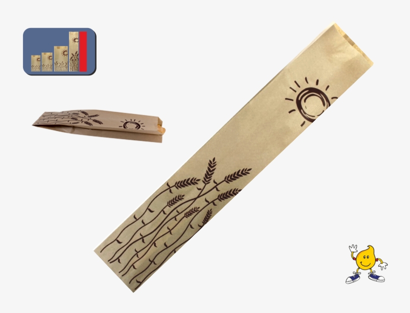 Bolsa De Papel Espigas Mod15k - Wood, transparent png download