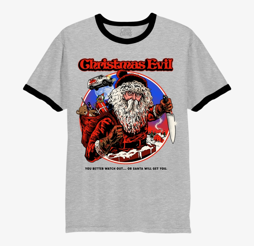 Christmas Evil - Ringer T-shirt - Penshoppe T Shirt For Girls, transparent png download