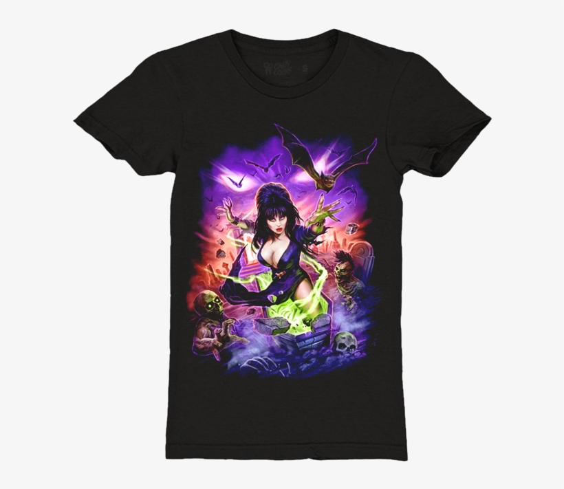 Elvira Graveyard Ghoul - Creep Peachfuzz T Shirt, transparent png download