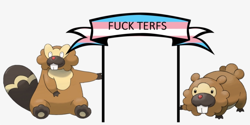Daily Reminder That Bibarel And Bidoof Hate Terfs - Banner Clip Art Black White, transparent png download