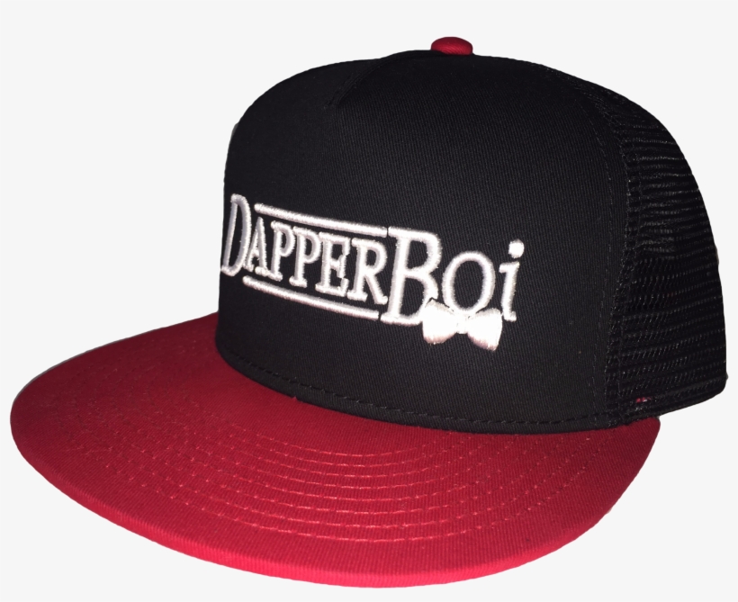 Dapper Boi Mesh Otto Snapback -black & Red - Baseball Cap, transparent png download