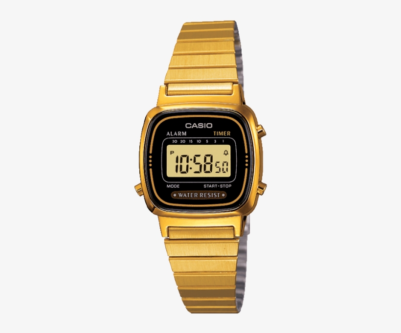 Casio Ladies' Digital Watch La670wega-1ef - Casio La 670wga 1, transparent png download
