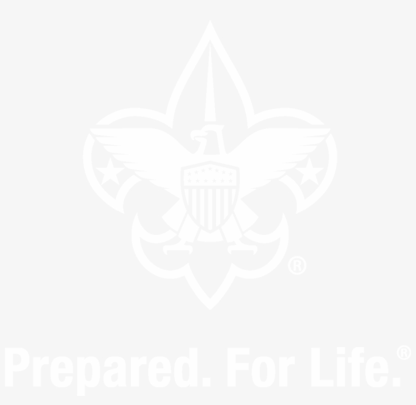 Prepared Stacked White - Boy Scouts Of America, transparent png download
