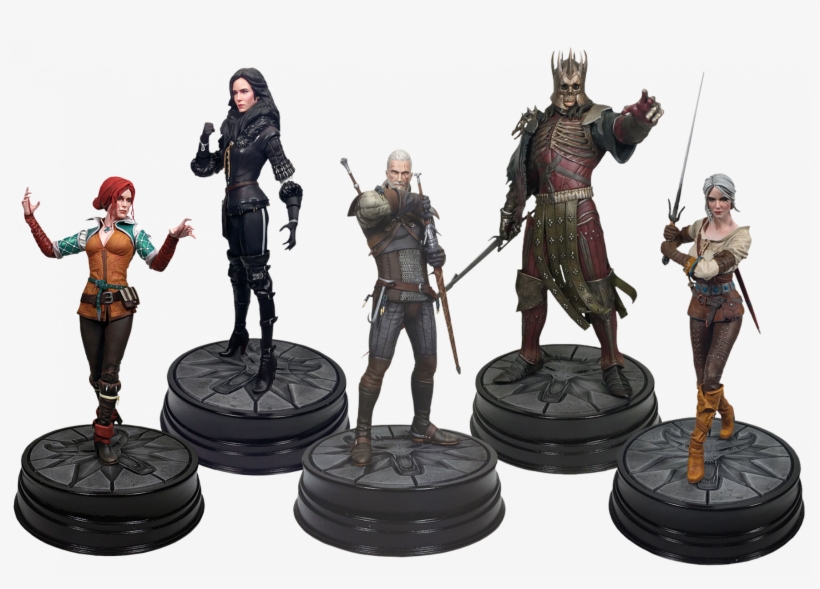 Set Cm Figure The Hexer 20 Cm Set Geralt Yennefer Ciri - Witcher Dark Horse Figures, transparent png download