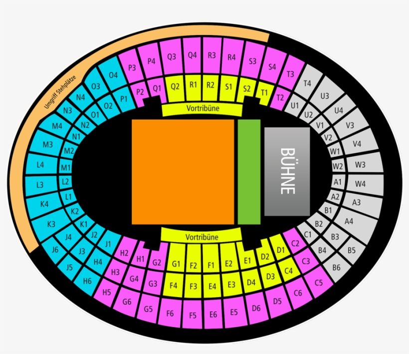 Seat Category - Olympiahalle München Saalplan Kategorien, transparent png download