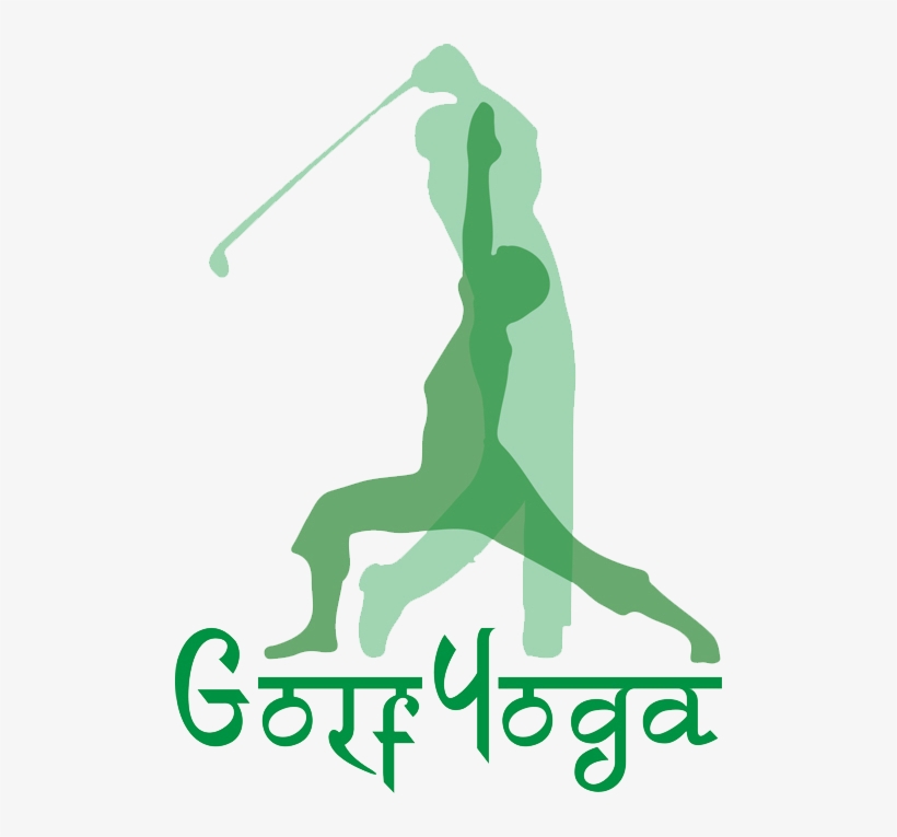 Yoga For A Balanced Golf Swing - Golf Yoga Clip Art, transparent png download