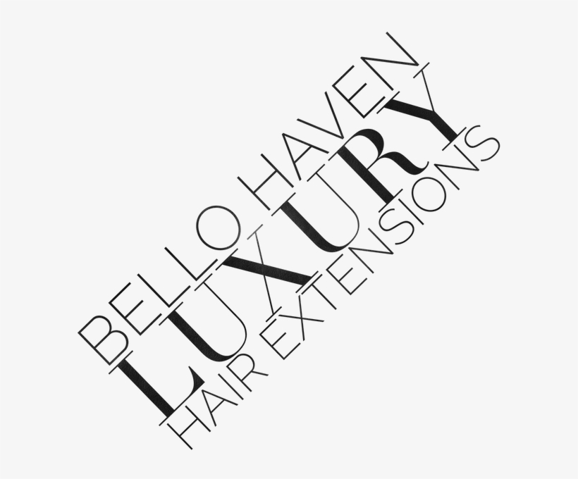 The Bello Haven Hair Extension Line Is A Micro Bead - Calligraphy, transparent png download