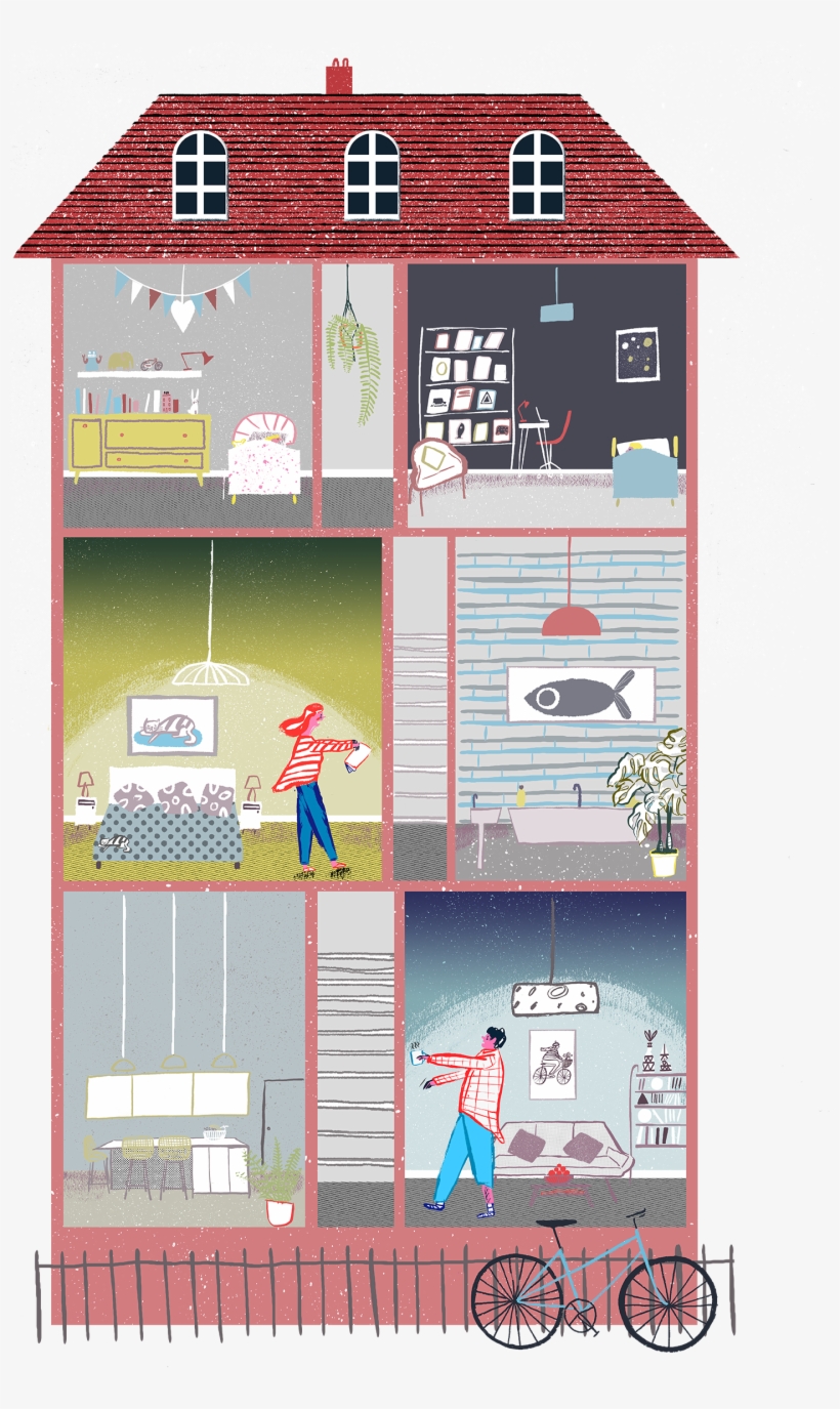 A Massive Zombie House And 9 Spot Illustrations For - House, transparent png download