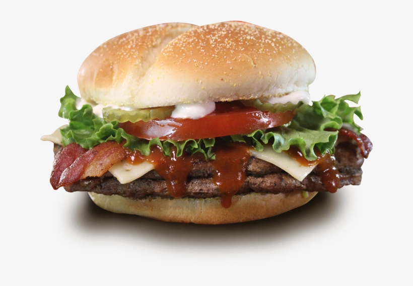 Double Deluxe Bacon Burger - Slider, transparent png download