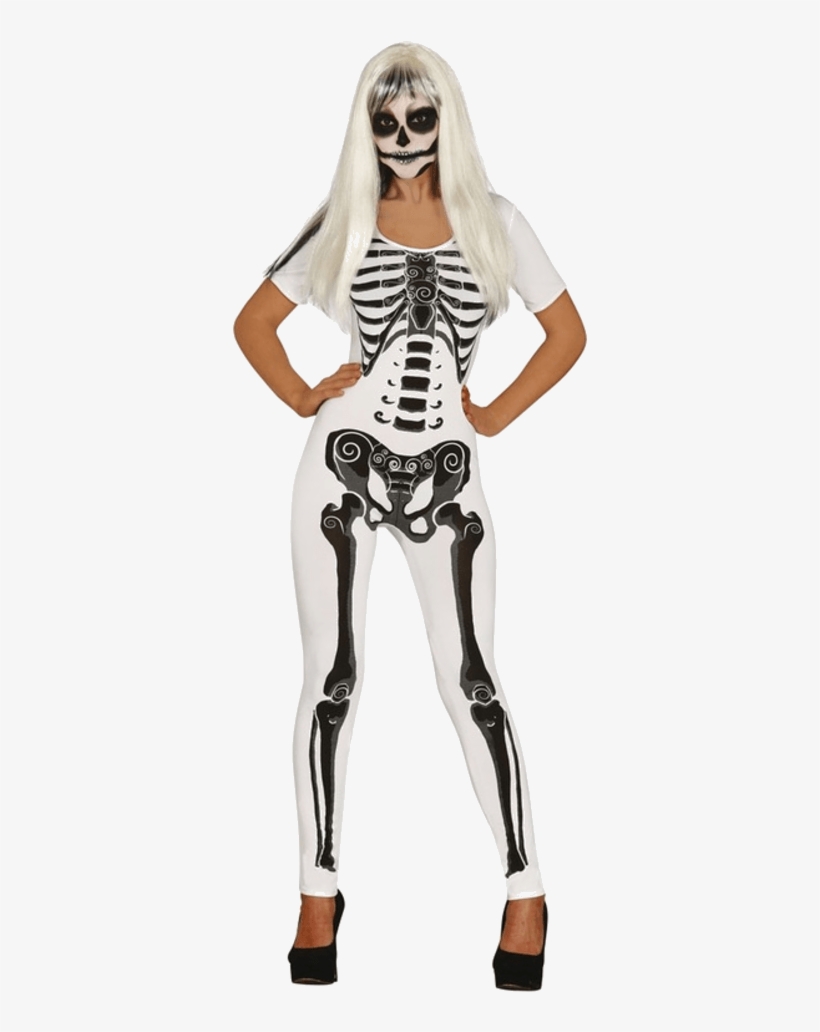 Adult Halloween Skeleton Girl Costume - Halloween Costume Cigarette Girl, transparent png download
