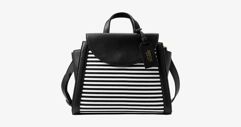 The Canvas/leather Mini A Satchel In Crosswalk Stripe - Handbag, transparent png download
