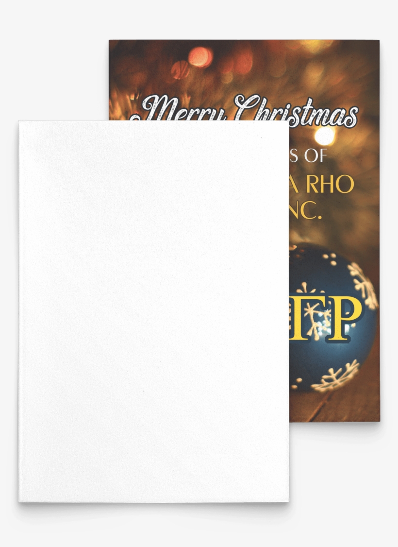 Sigma Gamma Rho Christmas Card - Greeting Card, transparent png download