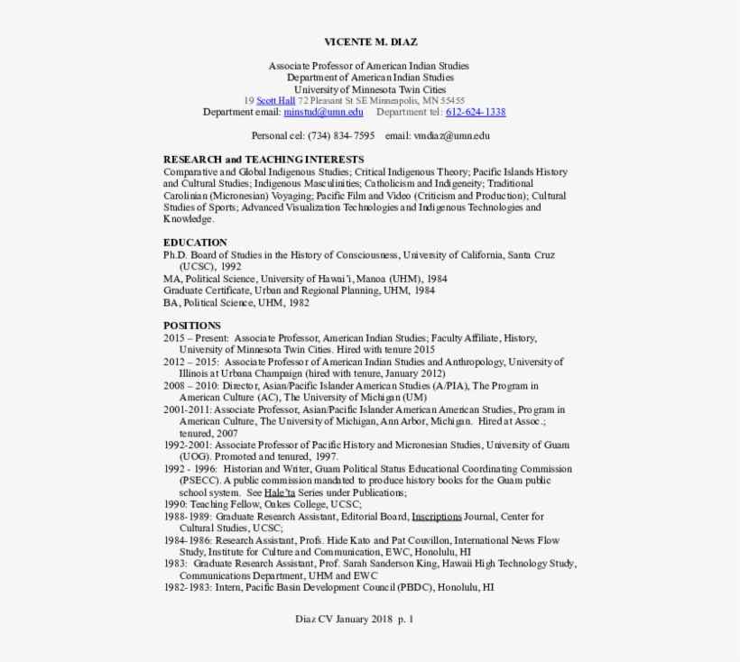 Diaz Cv Long Jan 2018 - Letter Hotel Shareholders, transparent png download