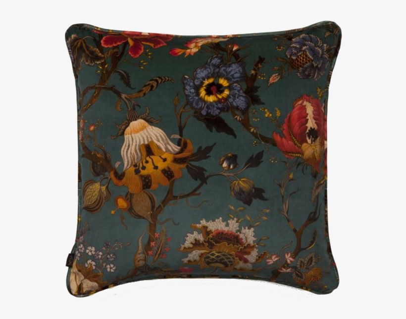 House Of Hackney Artemis Large Velvet Pillow In Petrol - House Of Hackney Print, transparent png download