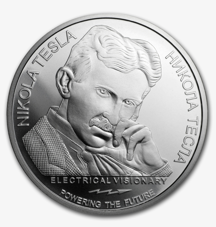 2019 Republic Of Serbia 1 Oz Silver 100 Dinar Nikola - Mercury 1 Oz Silver Round, transparent png download