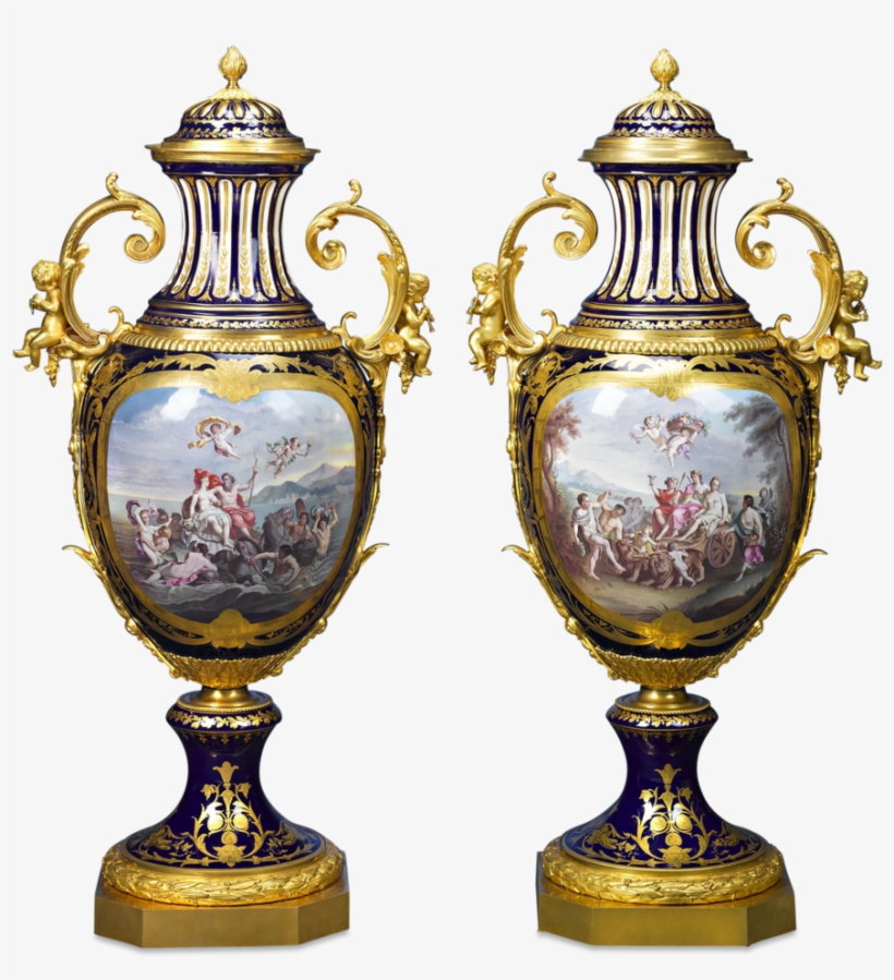 Sèvres Palace Porcelain Urns - Sevres Porcelain, transparent png download