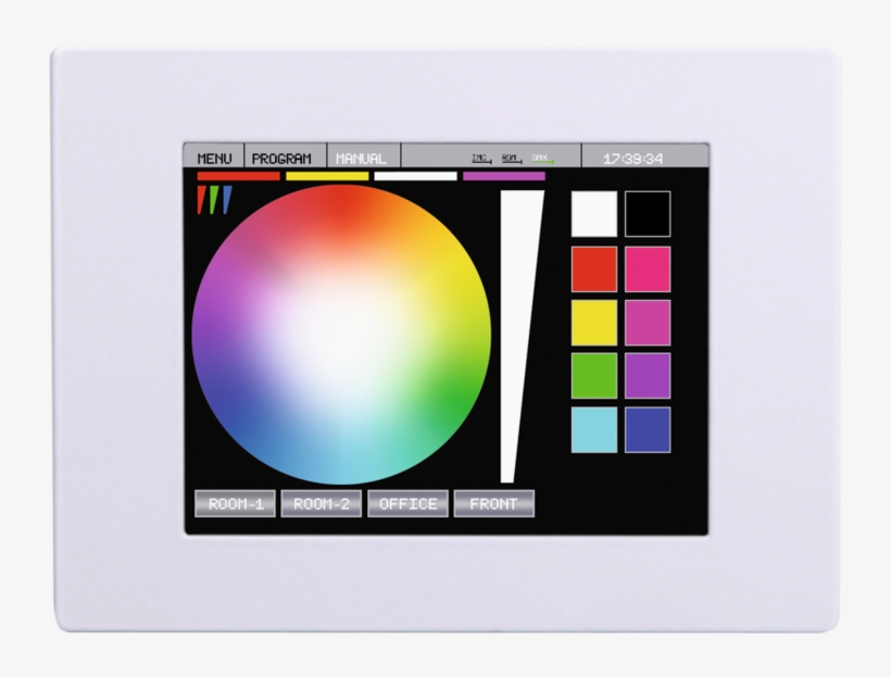 Touch Control Lcd Rgb Dmx Rec - Circle, transparent png download