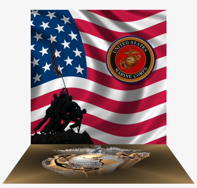 3 Dimensional View Of - Usa Flag, transparent png download