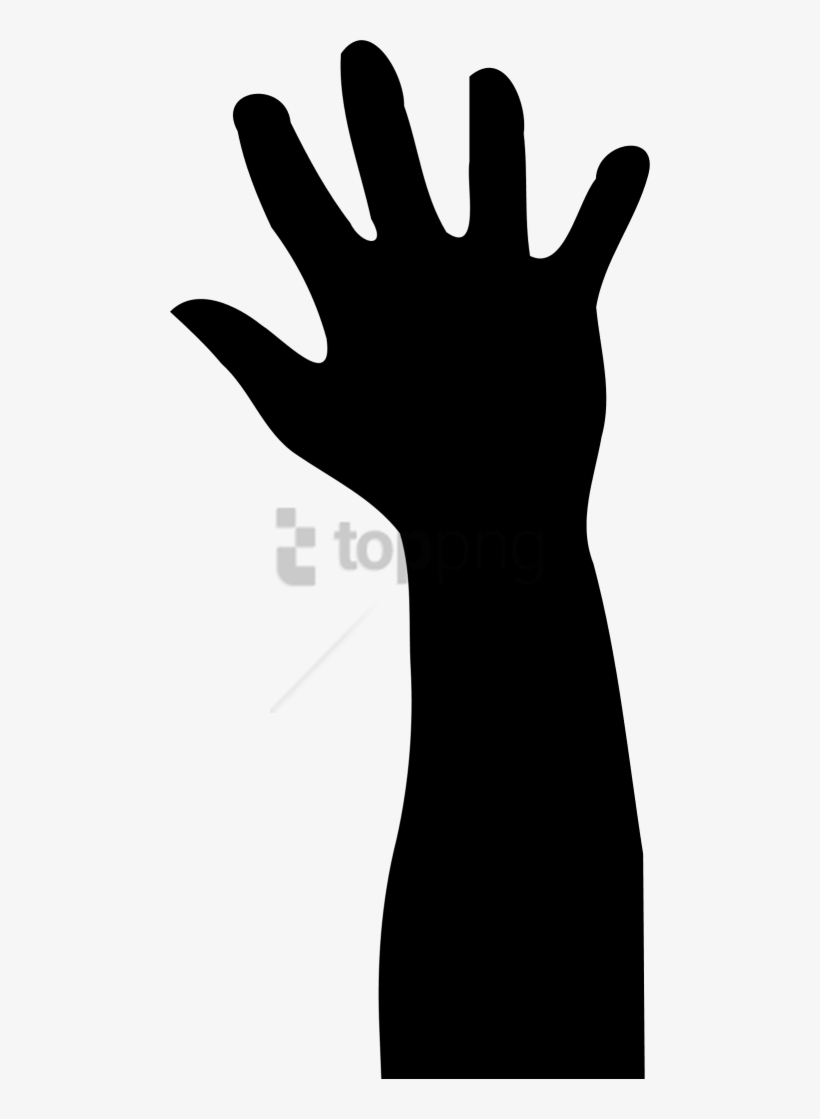 Free Png Download Hand Raising Silhouette Png Images - Raising Hand, transparent png download