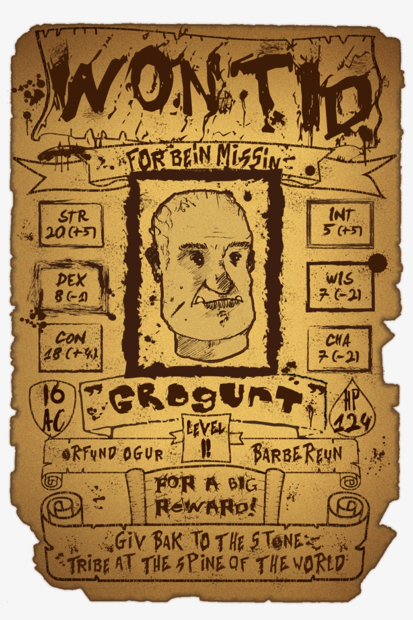 Wanted Poster D&amp - Poster, transparent png download