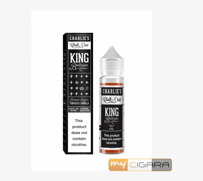 Charlie's Chalk Dust King Bellman Shortfill E-liquid - Bottle, transparent png download