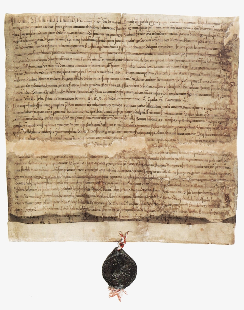 Rostocker Stadtbestätigung 1213 - Village Carpenter Bringing A Coffin, transparent png download