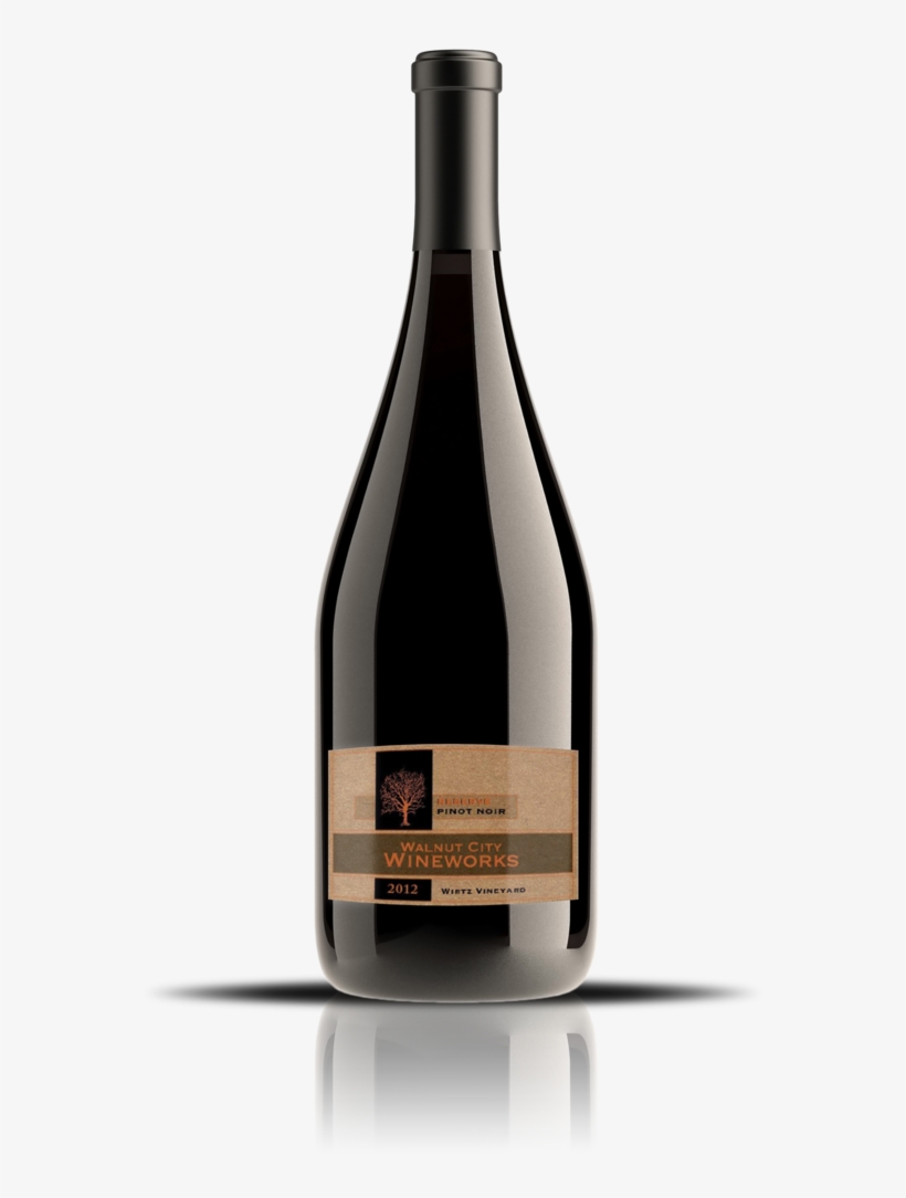 Limited Library Release 2012 Wirtz Vineyard Pinot Noir - Glass Bottle, transparent png download