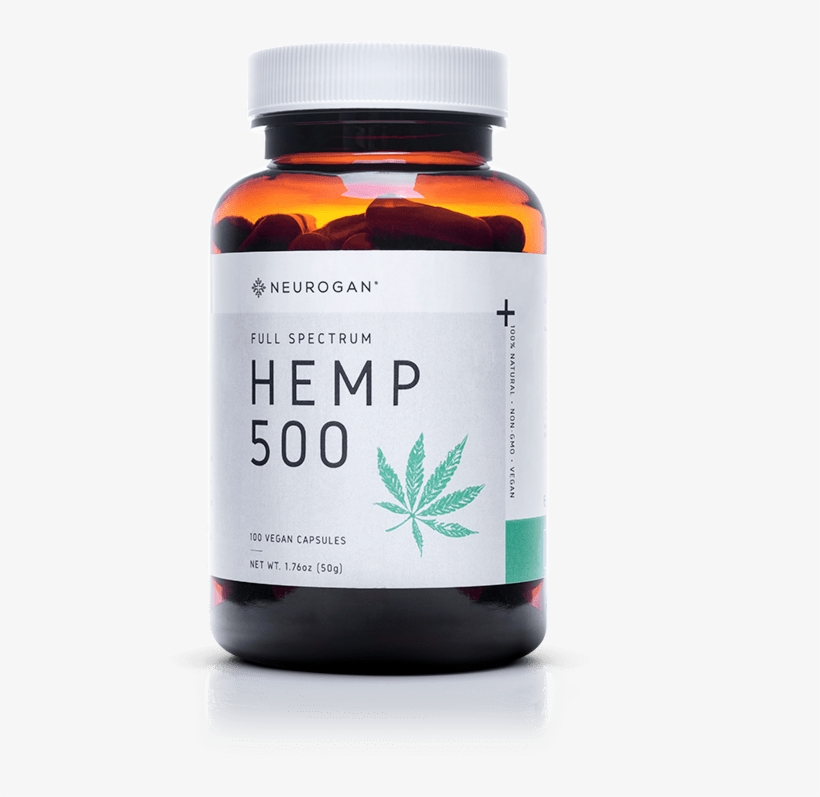 Neurogan Cbd Capsules 500mg - Hemp, transparent png download