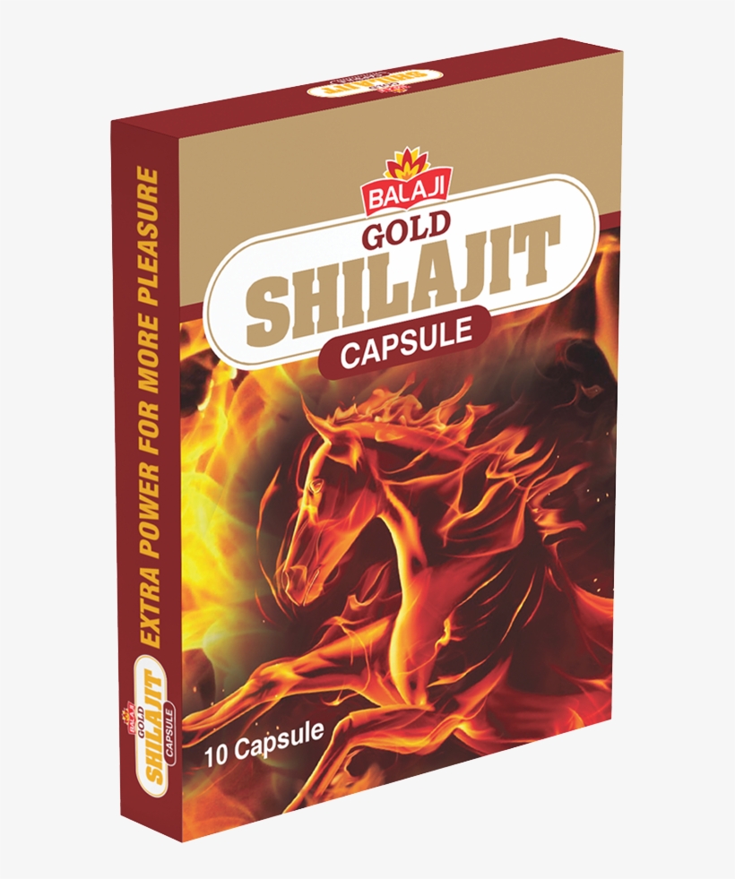 Balaji Gold Shilajit Capsules 10 Caps - Dragon, transparent png download