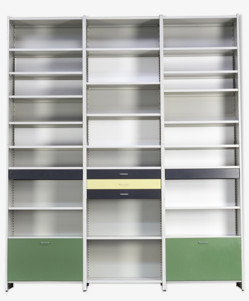 60s André Cordemeyer Giant Model 5600 Metal Wall Unit - Bookcase, transparent png download