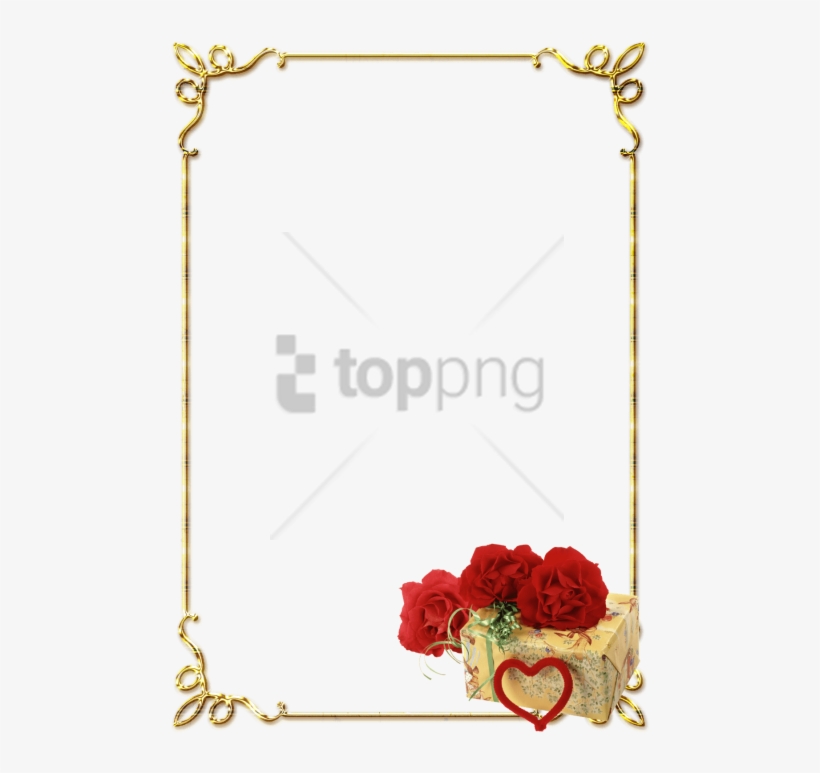 Free Png Bordas Rosas Vermelhas Png Image With Transparent - Page Border Design Png, transparent png download