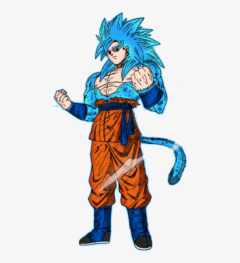 Goku Ssgss - Goku Super Saiyan 4 Blue, transparent png download