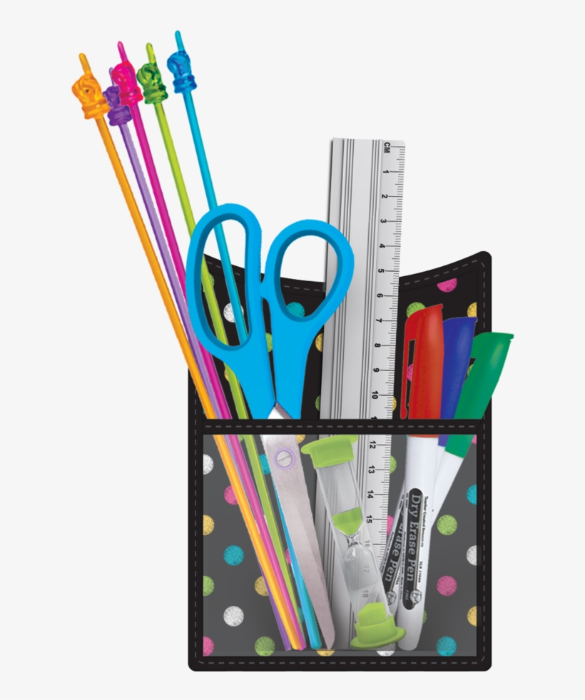 Chalkboard Brights Magnetic Storage Pocket Alternate - Teacher Created Resources Burlap Magnetic Storage Pocket, transparent png download