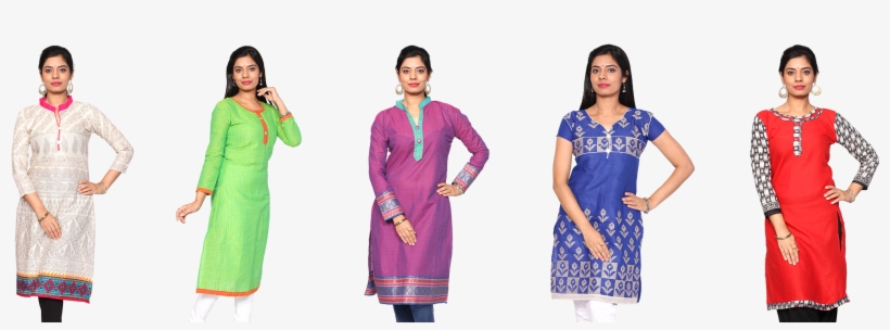 Mint 5 Readymade Cotton Kurtis - Formal Wear, transparent png download