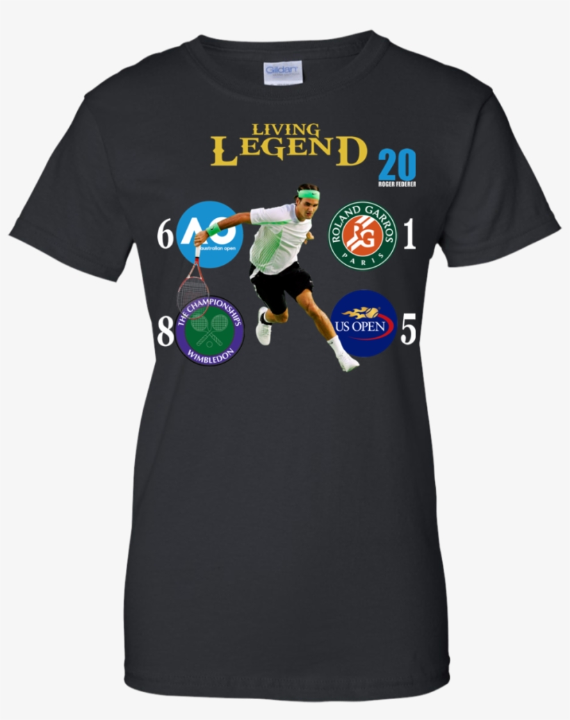 Living Legend Roger Federer 20 Shirt, Sweatshirt - T Shirt Volleyball Designs, transparent png download
