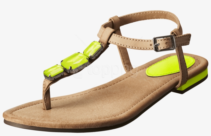 Free Png Leather Sandal Ladies Png Images Transparent - Sandal, transparent png download