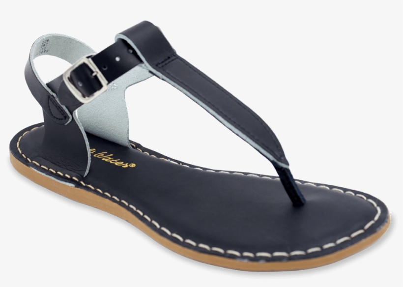 Women Sized T-thong Sandal In Black Color - Sandal, transparent png download