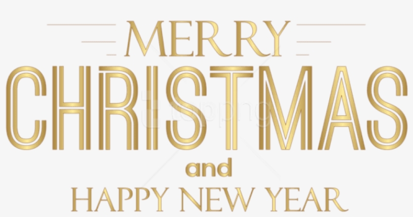 Free Png Merry Christmas And Happy New Year Text Png - Merry Christmas And Happy New Year Png, transparent png download