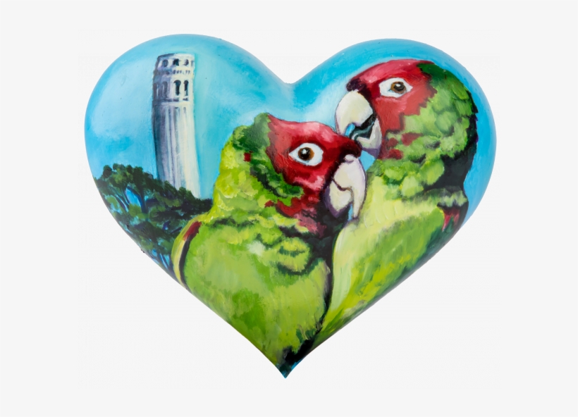 2018 Mini Heart By Barbara Libby-steinmann "san Francisco - Budgie, transparent png download